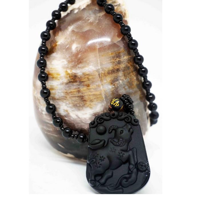 Kalung Shio Kerbau Fengshui Natural Stone