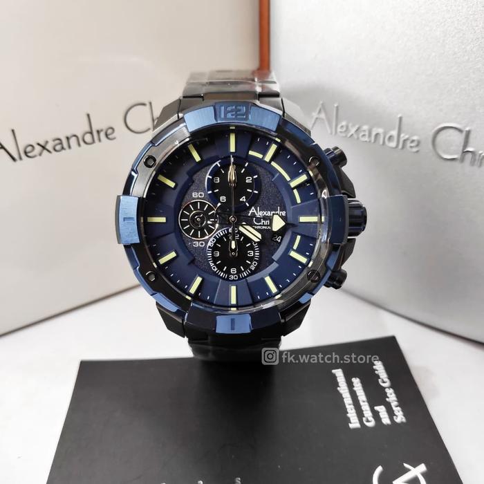 Alexandre Christie AC 6551 MC BVBBV Chronograph Jam Tangan Pria Analog