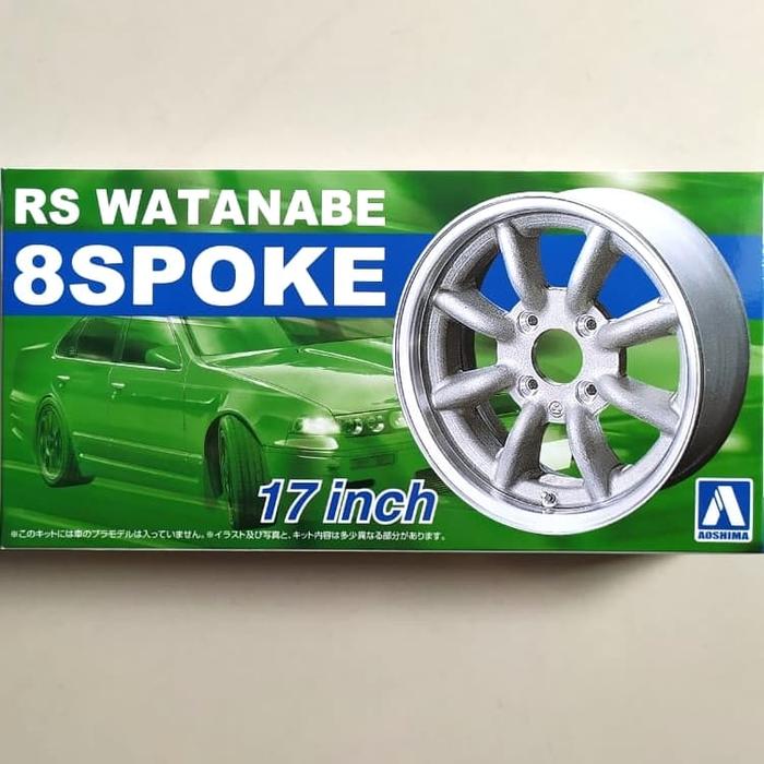 Aoshima 1/24 Velg RS Watanabe 8 Spoke 17 Inch