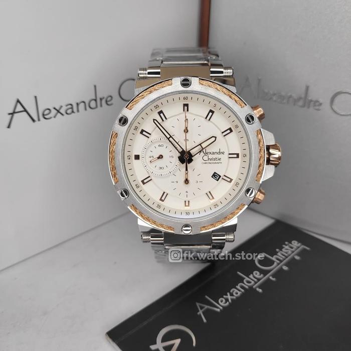 Alexandre Christie AC 6561 MC BTRSL Chronograph Jam Tangan Pria Analog