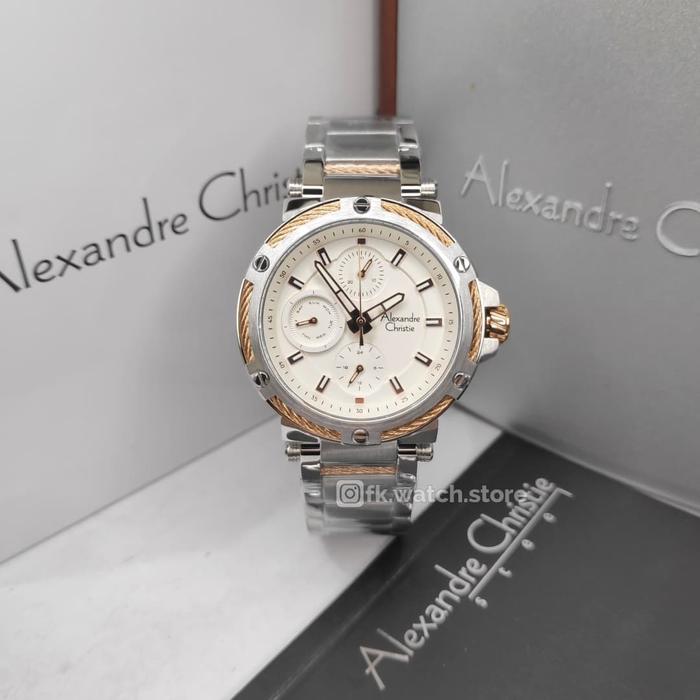 Alexandre Christie AC 6561 BF BTRSL Jam Tangan Wanita Analog Original