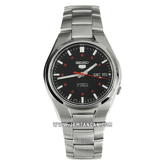 Seiko 5 SNK617K1 Automatic Men Black Dial Stainless Steel Strap