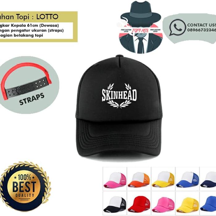 TOPI SKINHEAD TRUCKER JARING SKINHEAD - TOPI KITA