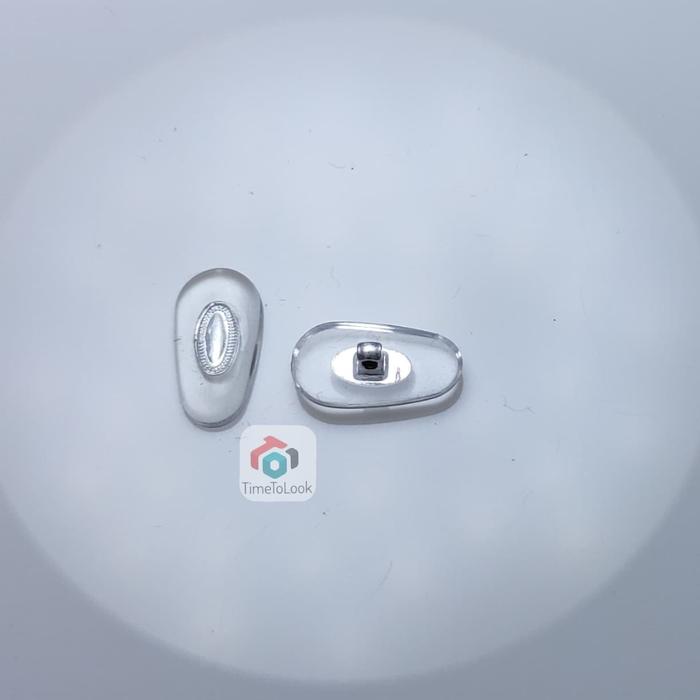 Nosepad Kacamata Silver Silicon Baut Bantalan Hidung Nose Pad Screw in
