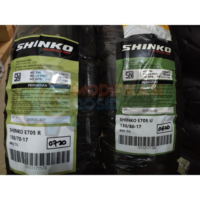 Ban Shinko E705 130/80 - 17 & 150/70 - 17 Trail Master