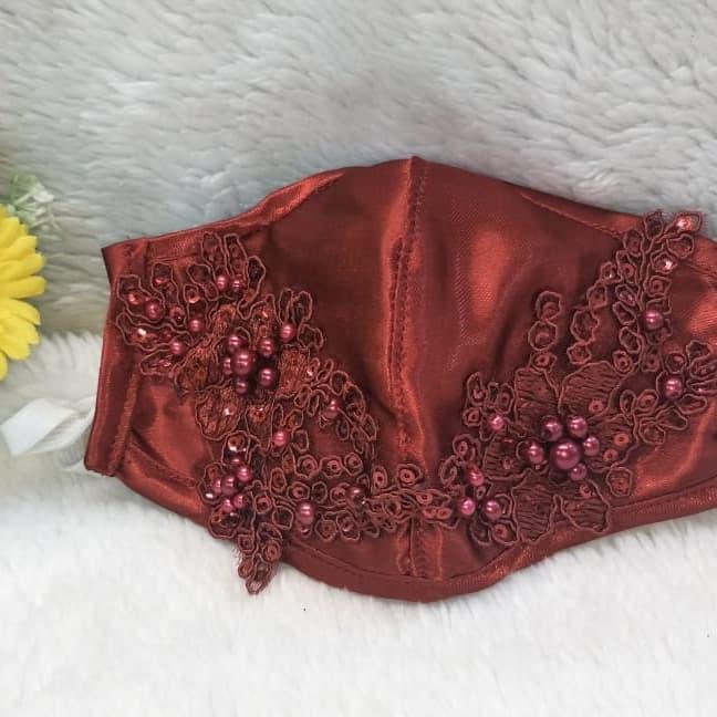Masker Bunga 3D Aneka Warna Cantik Fashion