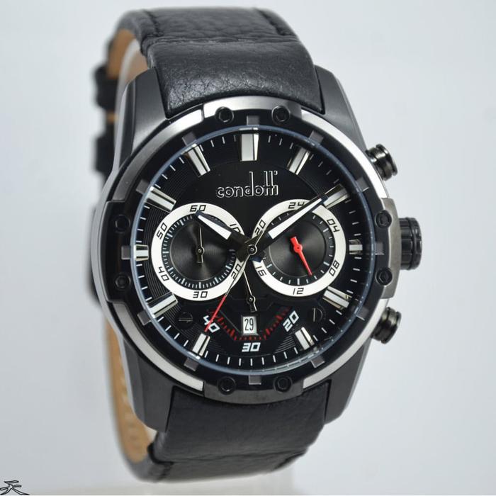 CONDOTTI CN1002-B03-L03 - Jam Tangan Pria Kulit Original - Black