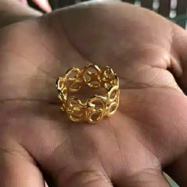Cincin Emas asli 24K. Kadar 99,99%.