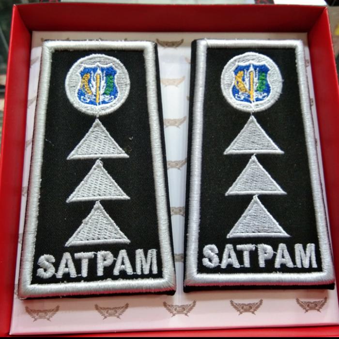 Terbaru Pangkat SATPAM/SECURITY GADA PRATAMA PELAKSANA UTAMA (bordir)