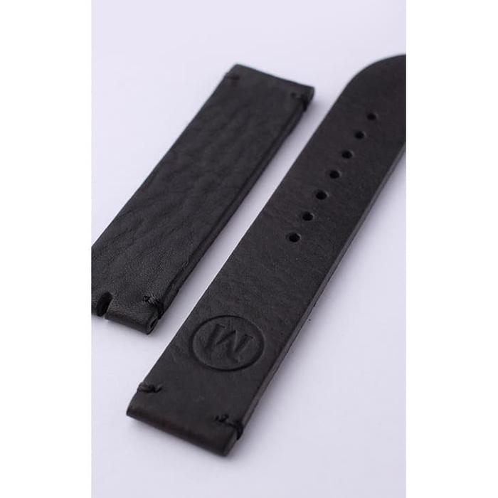 Strap Kulit Jam Tangan Lima Watch 2Pc Hitam Logo M 20mm