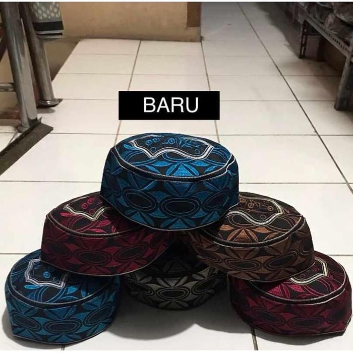 Grosir - Peci Kopiah Malaysia Oval Mata NR - Peci Macom Bordir