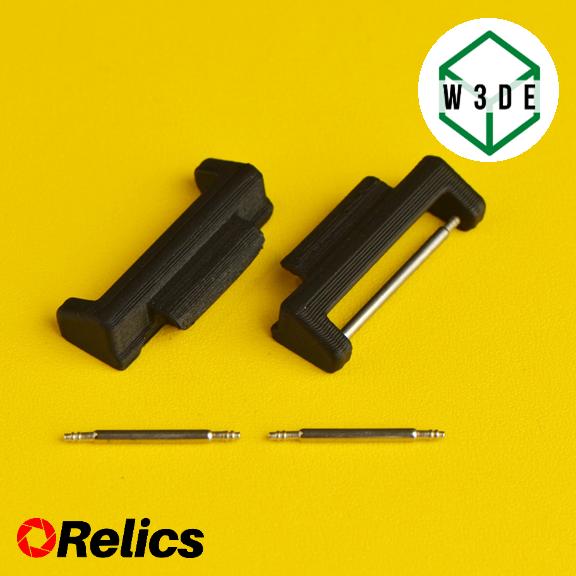 Slim Strap Adapter with Spring Bar untuk Jam Tangan Lug 16mm to 20mm 22mm 24mm, 3rd Party Accessorie