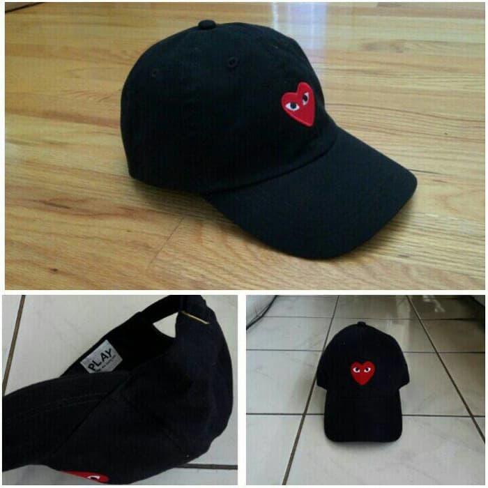 TOPI BASEBALL PLAY CDG/HITAM/PIUTIH/CEWEK COWOK/TRENDY /SPORTY.