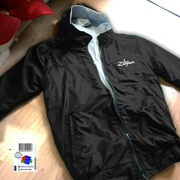 jaket parasut Zildjian cymbal drum S M L jacket parachute hoodie