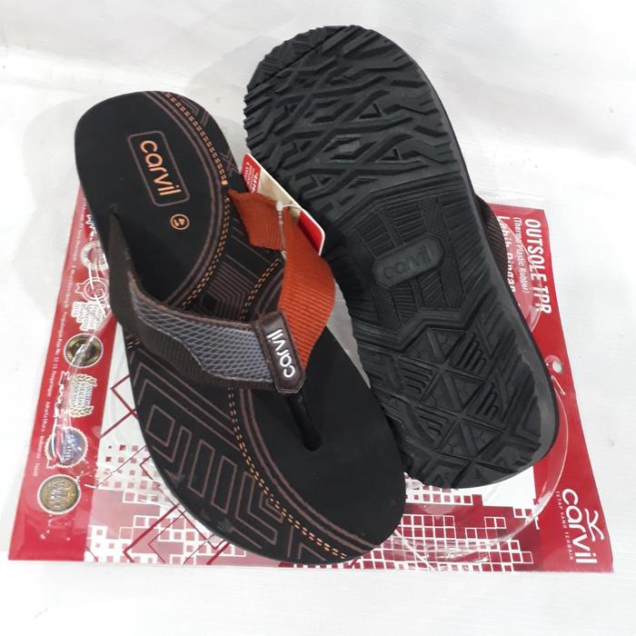 sandal jepit spons pria Carvil original art arven
