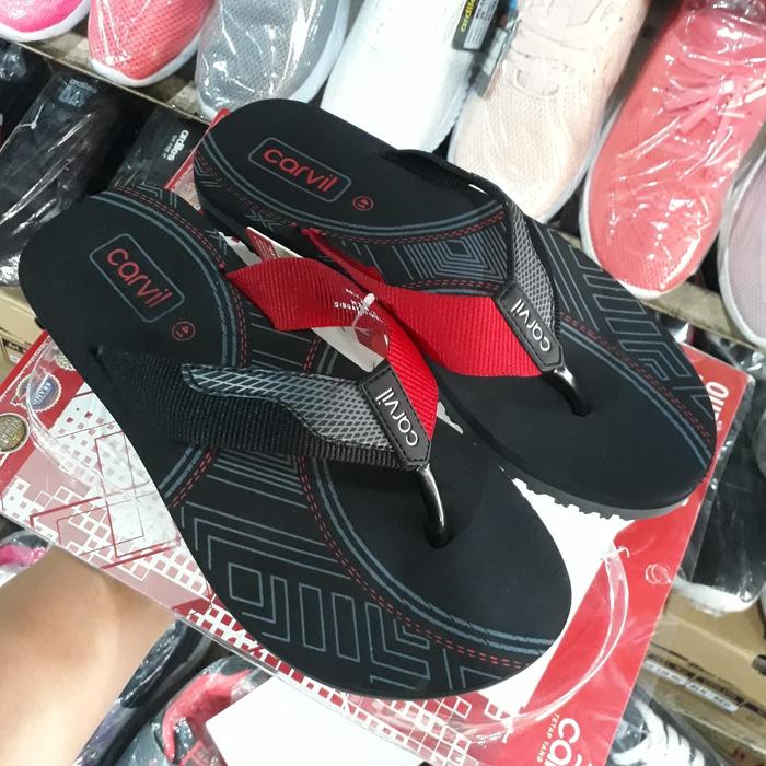 sandal jepit spons pria Carvil arven original