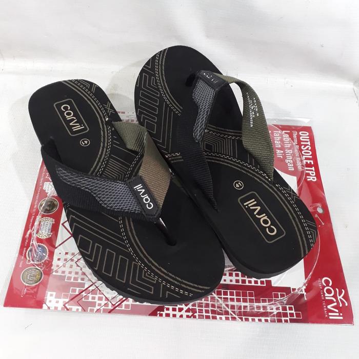 sandal jepit pria spons original Carvil arven original
