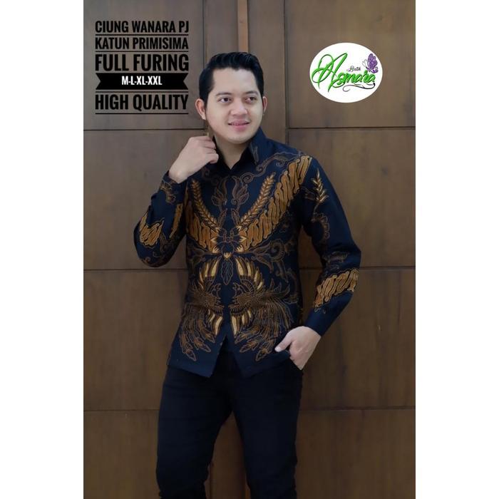 CIUNG WANARA Kemeja Batik Pria Lengan Panjang Full Furing