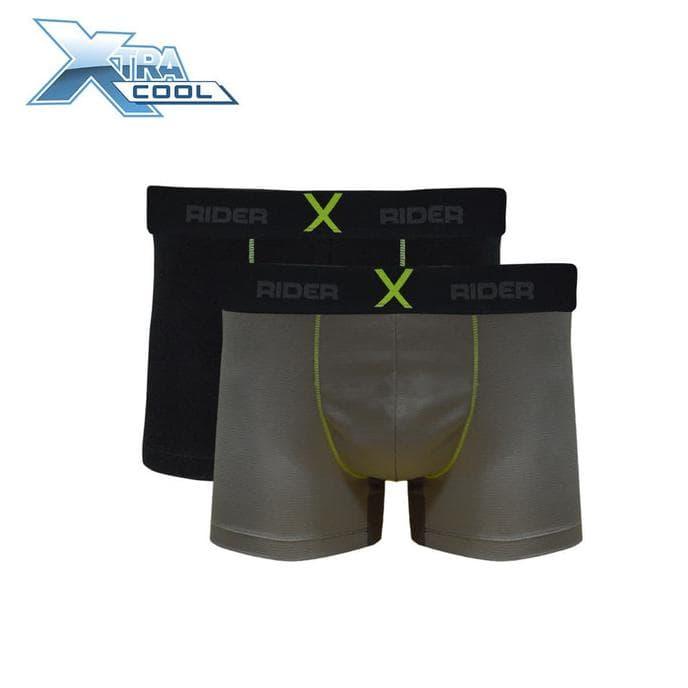 RIDER XTRACOOL R880B CELANA DALAM PRIA BOXER ISI 2 PCS - M