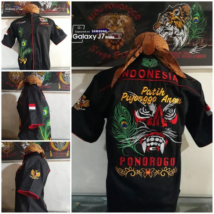 Baju Bujang Ganong Bordir Baju Ganong Baju Kaos Reog Dewasa