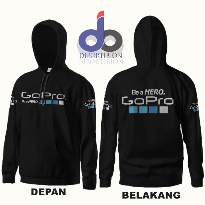 Hoodie Jumper Be A Hero Go Pro Hoodie / Go Pro Be A Hero Hoodie Jumper