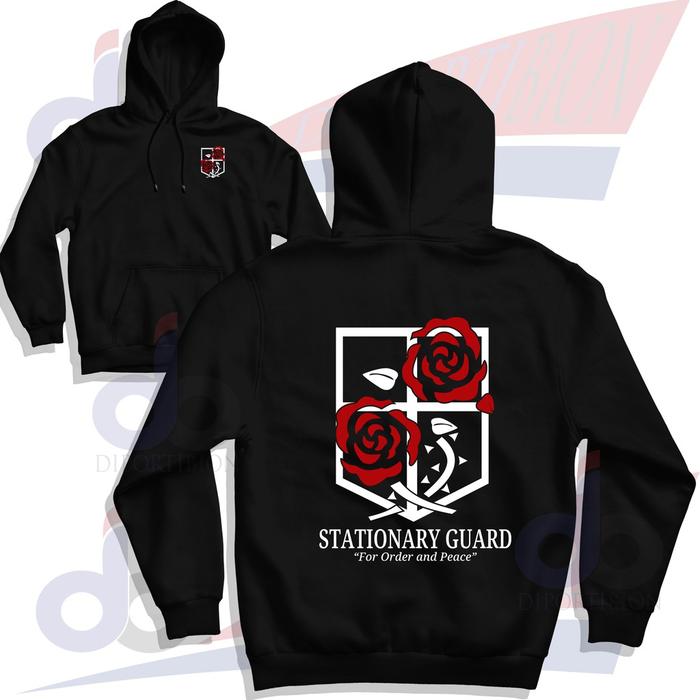 HOODIE JUMPER AOT LEGION STATIONARY GUARD STATIONARY GUARD ANIME AOT
