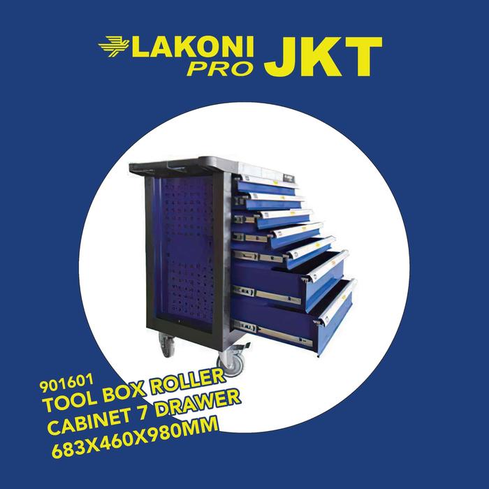 901601 LAKONI PRO TOOL BOX ROLLER CABINET 7 DRAWER 683x460x980MM