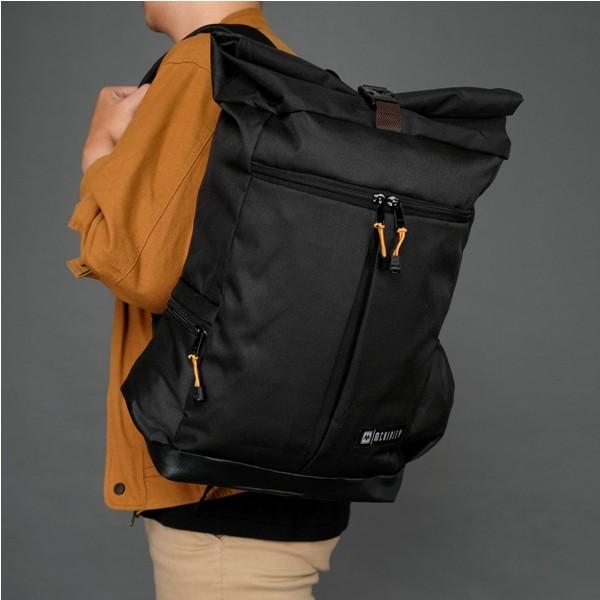 Tas Ransel Pria Sekolah Kuliah Kerja McKinley LUCIFER BLACK