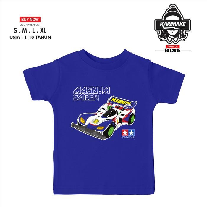 Kaos Baju Anak LETS & GO TAMIYA MAGNUM SABER Kaos Anime