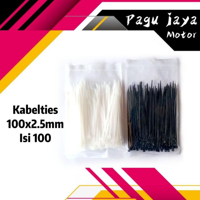Kabel ties ukuran 2.5 x 100 isi 100biji