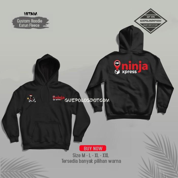 JAKET NINJA XPRESS printing - HOODIE JUMPER JAKET KURIR NINJA - M