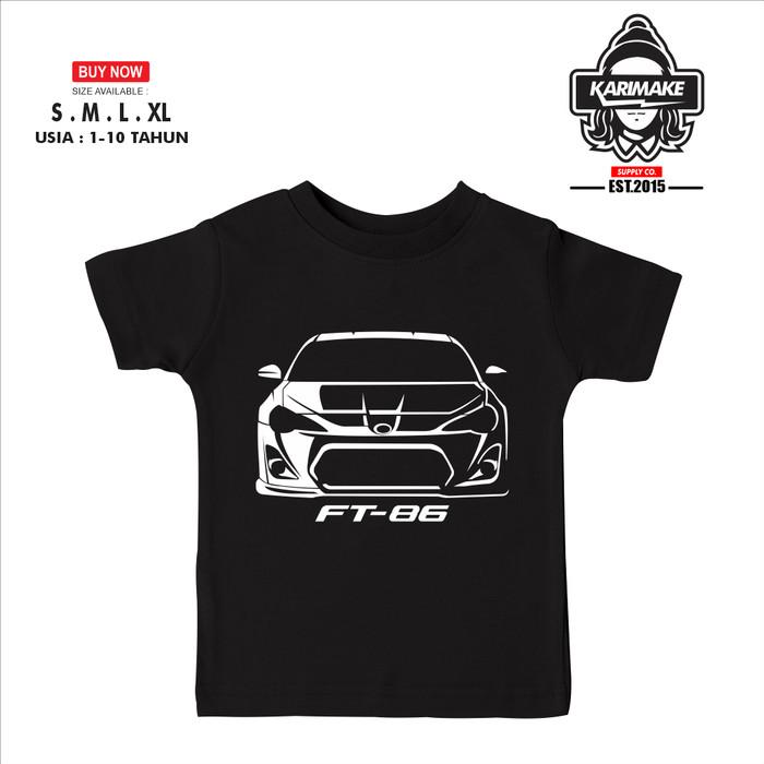 Kaos Baju Anak TOYOTA FT86 GT86 FT 86 GT 86 Kaos Otomotif - KRMK - XS