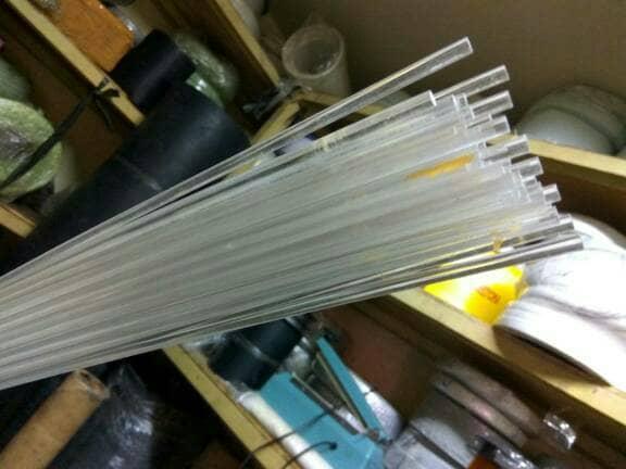 Menjual akrilik pipa padat / akrilik as 10mm