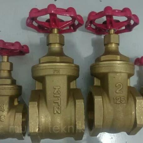 GATE VALVE KITZ 2 INCH KUNINGAN/BRONZE