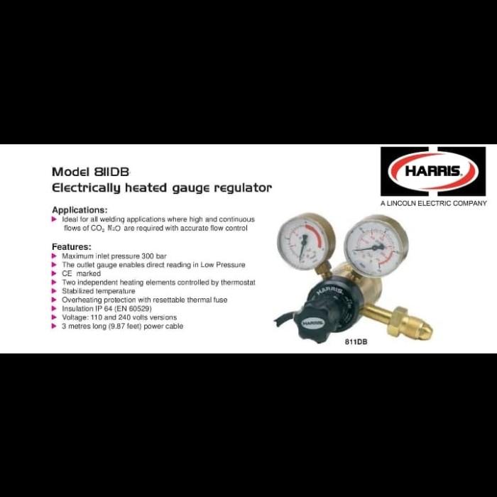 REGULATOR GAS N2O HARRIS 811DB PRESSURE GAUGE