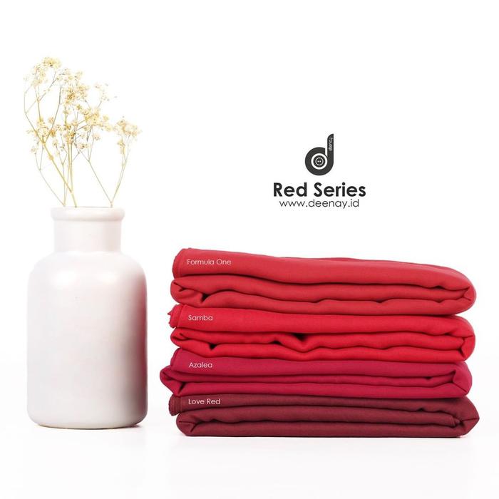 HIJAB POLOS VOAL LIZA RED SERIES TERBARU BY DEENAY ORIGINAL