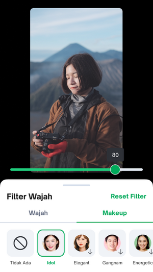 Filter Wajah Tokopedia
