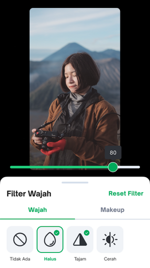 Filter Wajah Tokopedia
