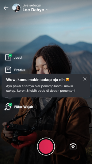 Filter Wajah Tokopedia