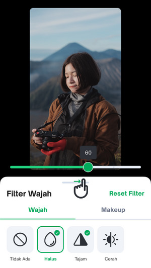 Filter Wajah Tokopedia