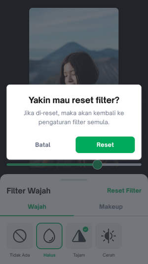 Filter Wajah Tokopedia