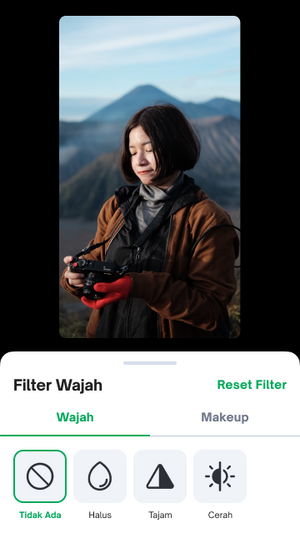Filter Wajah Tokopedia