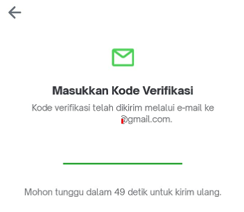 kode verifikasi email Tokopedia