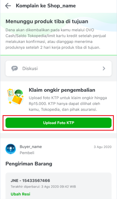 Upload Foto KTP