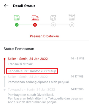 alasan penjual Tokopedia membatalkan pesanan