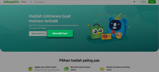 Cara Membeli Gift Card Tokopedia