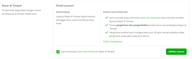Tokopedia Bayar di Tempat