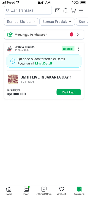 QR code sudah tersedia