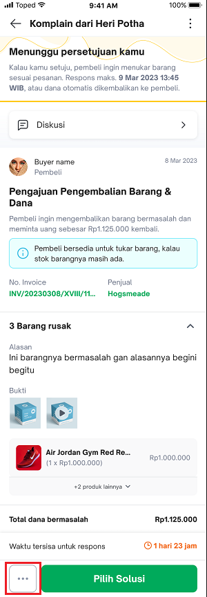 Cara Menolak Komplain Produk Rusak Tokopedia
