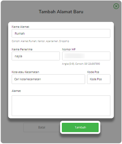 Cara Mengubah Alamat Pengiriman di Akun Tokopedia